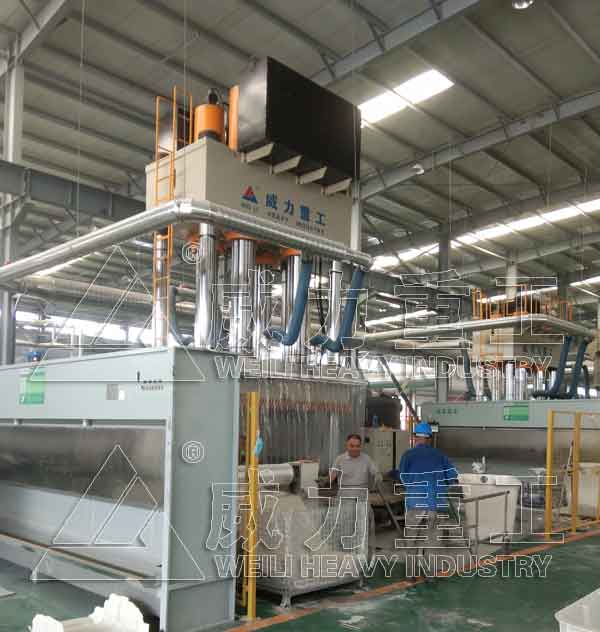 2000噸玻璃鋼化糞池模壓壓力機