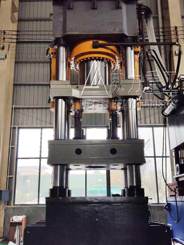 1800噸電梯配重塊成型液壓機的工作運行特點(diǎn)